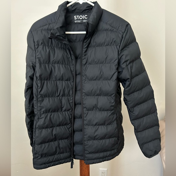 STOIC INSULATED ZIP UP BLACK‎ PUFFER JACKET Men’s Size M - Picture 3 of 7